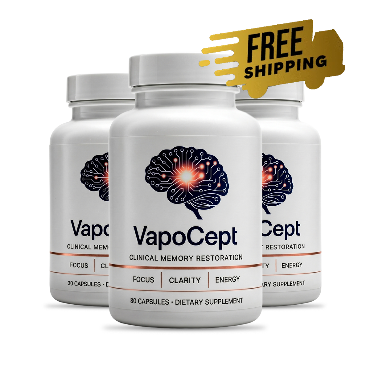 VapoCept 3 bottle bundle for continuous bronchial support and environmental pollutant defense